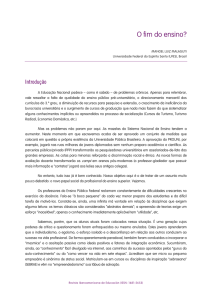 O fim do ensino - Revista Iberoamericana de Educación