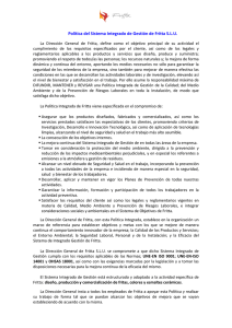 La Dirección General de FRITTA S