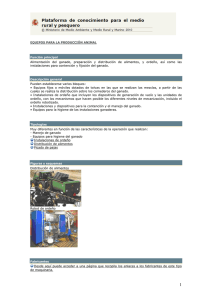 EQUIPOS PARA LA PRODUCCIÓN ANIMAL Función principal