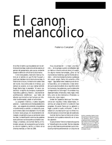 El canon melancólico - E-journal