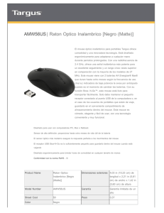 AMW56US| Raton Optico Inalambrico [Negro (Matte)]