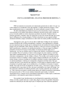 Escision del Yo en el proceso de defensa, La
