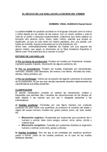 EL RECOJO DE LAS HUELLAS EN LA ESCENA DEL
