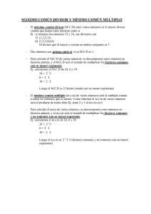 MCD y MCM: Definición y Cálculo | Matemáticas