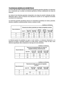 Tolerancias Geométricas UNE EN 22768-2: Tabla de Referencia