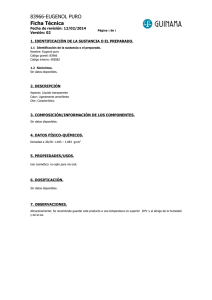 83966-EUGENOL PURO Ficha Técnica