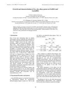 Growth and characterization of Ge1