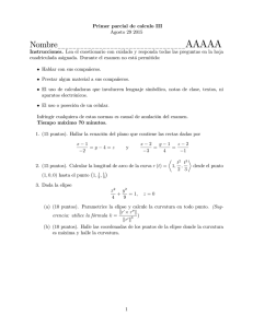 Primer parcial de calculo III Agosto 29 2015