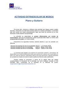 Piano y Guitarra