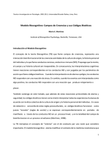 Modelo Biocognitivo: Campos de Creencias y sus Códigos Bioéticos