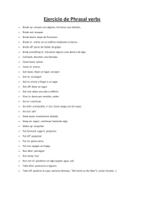 Phrasal verbs - The Irregular Verbs