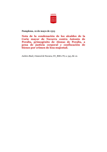 Nota de la condenación de los alcaldes de la Corte mayor de