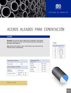 aceros aleados para cementación
