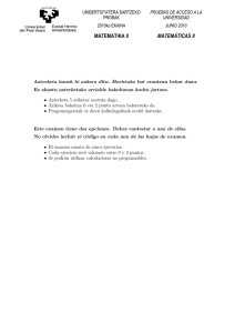 MATEMATIKA II MATEMÁTICAS II