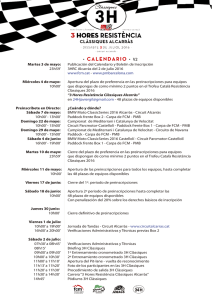 3HA 2016 Calendario