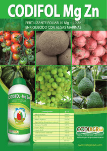 Folleto CODIFOL MG ZN