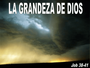 ¿Dónde estabas tú cuando yo fundaba la tierra? Házmelo