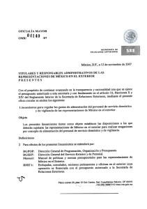 OMR/O 4140 107 - Secretaría de Relaciones Exteriores