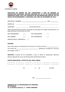 Modelo de Solicitud - Universidad de Córdoba