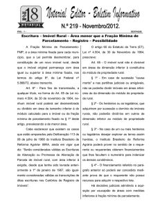Escritura – Imóvel Rural