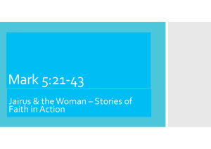Mark 5 - Stories of faith