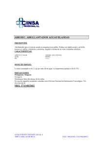 ABRISEC, ABRILLANTADOR AGUAS BLANDAS NRS: 37.01483/MU