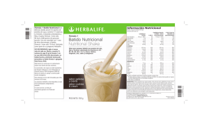 Batido Nutricional Nutritional Shake