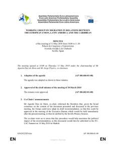 asamblea parlamentaria euro-latinoamericana (eurolat)