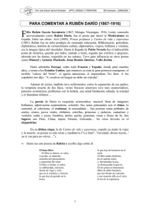 para comentar a ruben darío