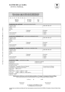Licencia de Obra Menor Declaracion Responsable