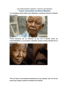 Frases memorables de Nelson Mandela