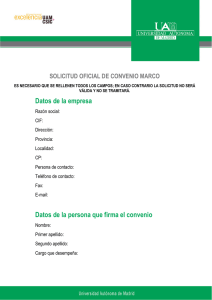 solicitud de convenio
