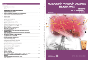 Patología Orgánica en Adicciones: Índice de Monografía