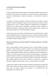1 La escritura como proceso cognitivo