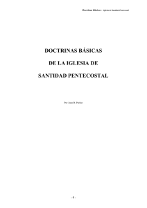 DOCTRINAS BÁSICAS DE LA IGLESIA DE SANTIDAD