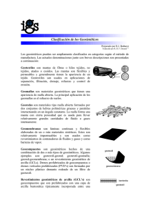 Clasificación de los Geosintéticos