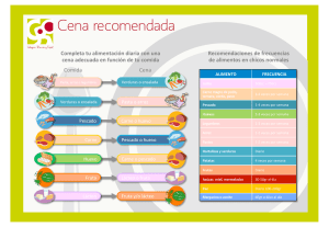 Cena recomendada - Colegio Ramón y Cajal