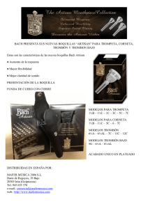 BACH PRESENTA SUS NUEVAS BOQUILLAS