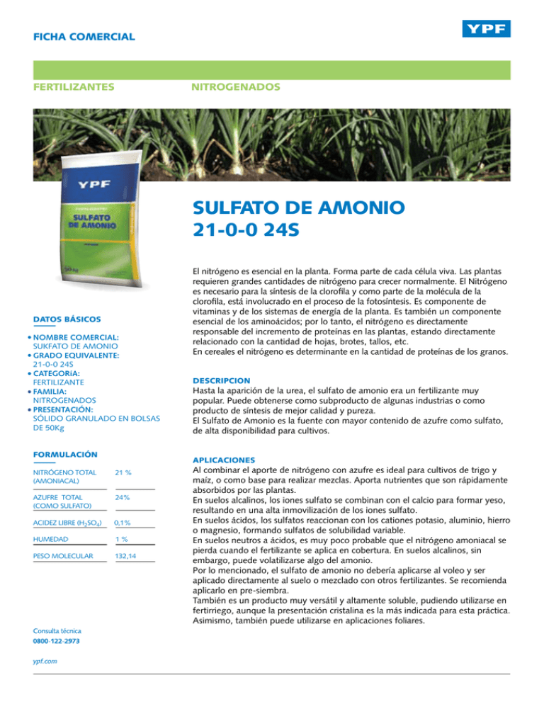 YPF Agro SULFATO DE AMONIO
