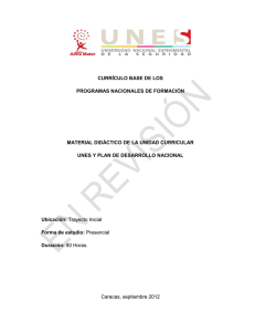 currículo base de los programas nacionales de formación material