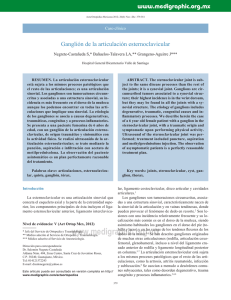 Ganglión de la articulación esternoclavicular