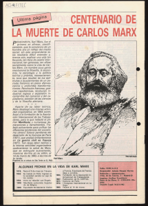 centenario de la muerte de carlos marx