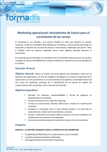 Marketing operacional: herramienta de futuro para el