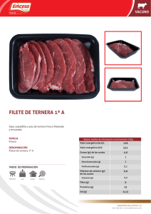 filete de ternera 1ª a