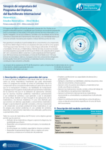 Estudios Matemáticos - International Baccalaureate