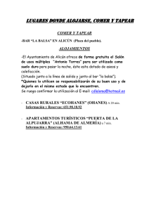 lugares donde alojarse, comer y tapear