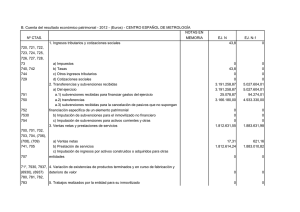 B. Cuenta del resultado economico patrimonial