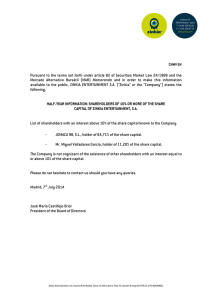 Pursuant to the terms set forth under article 82 of Securities