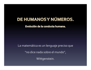 De humanos y números : evolución de la conducta humana.