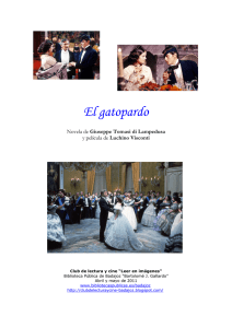 El gatopardo - Bibliotecas Públicas